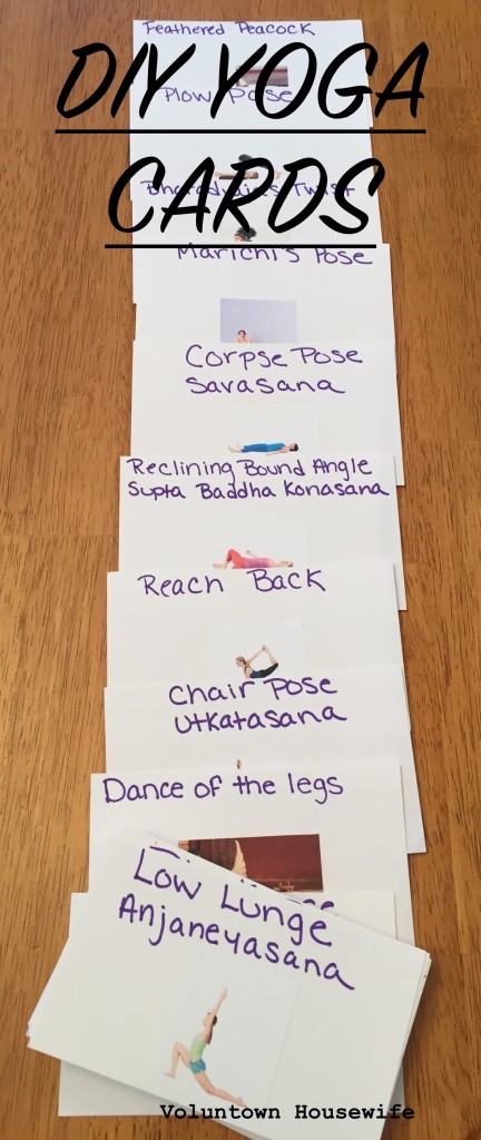 DIY Yoga Cards - Road and Table